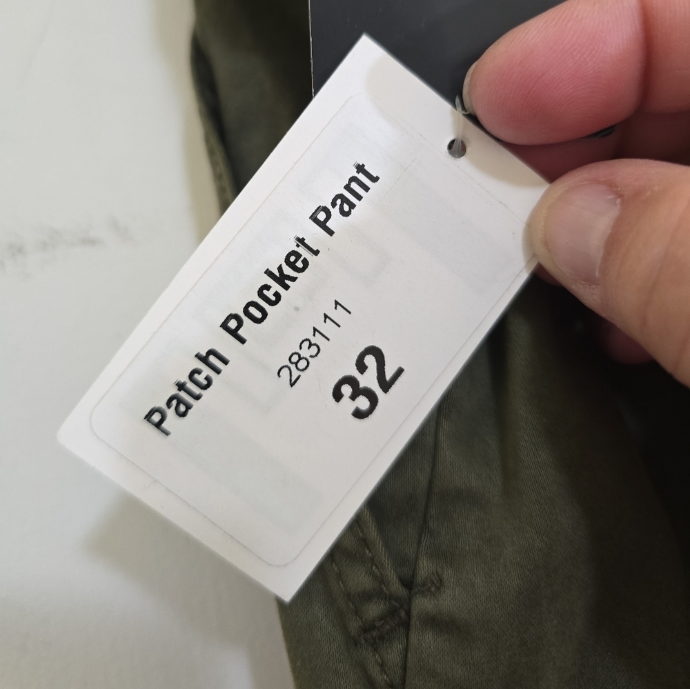 NWT Lularoe Patch Pocket Pants in Army Green 32 Relaxed Slim Fit - Picture 7 of 8